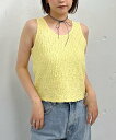 【SALE/20%OFF】archives カットJQタンク アルシーヴ トップス ノースリーブ・タンクトップ ブラック イエロー ホワイト
