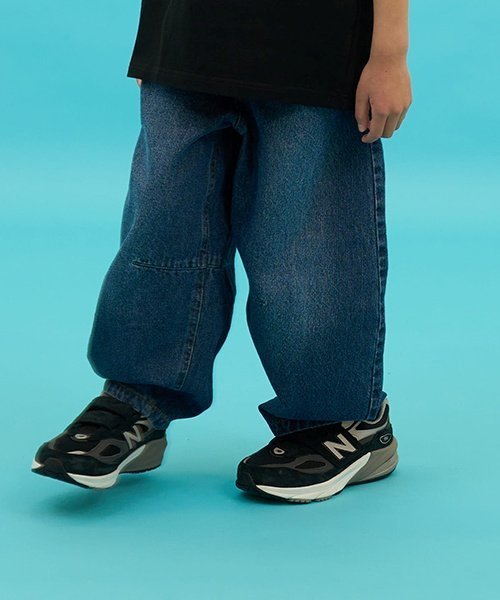 【SALE／20%OFF】GLAZOS 【SKIT0LY】デニム・ワイドカーブパンツ ナルミヤオンライン パンツ ジーンズ..