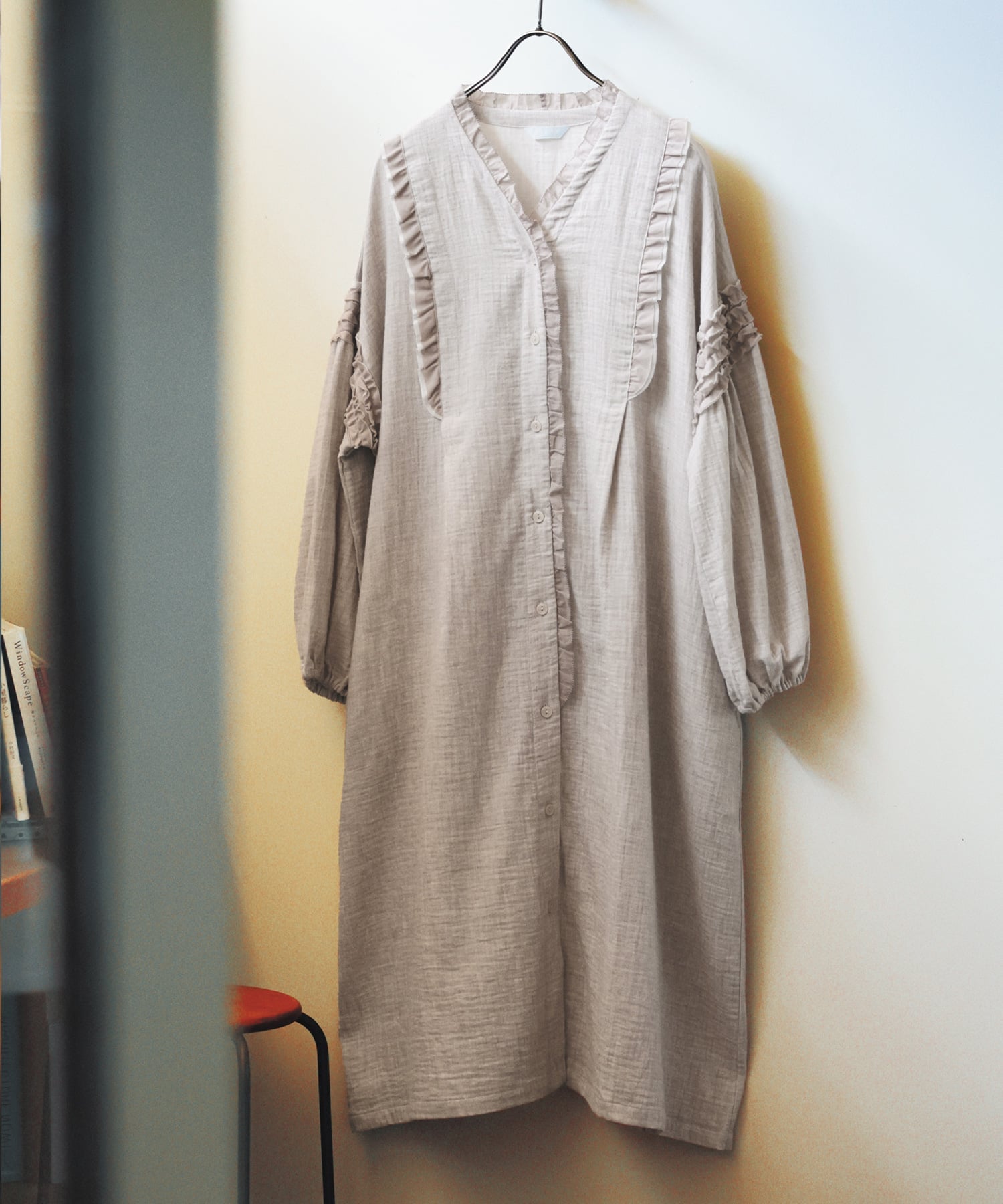 KID BLUE (W)25オータムWガーゼ ナイティ キッドブルー インナー・ルームウェア パジャマ ベージュ イエロー ブルー【送料無料】のサムネイル