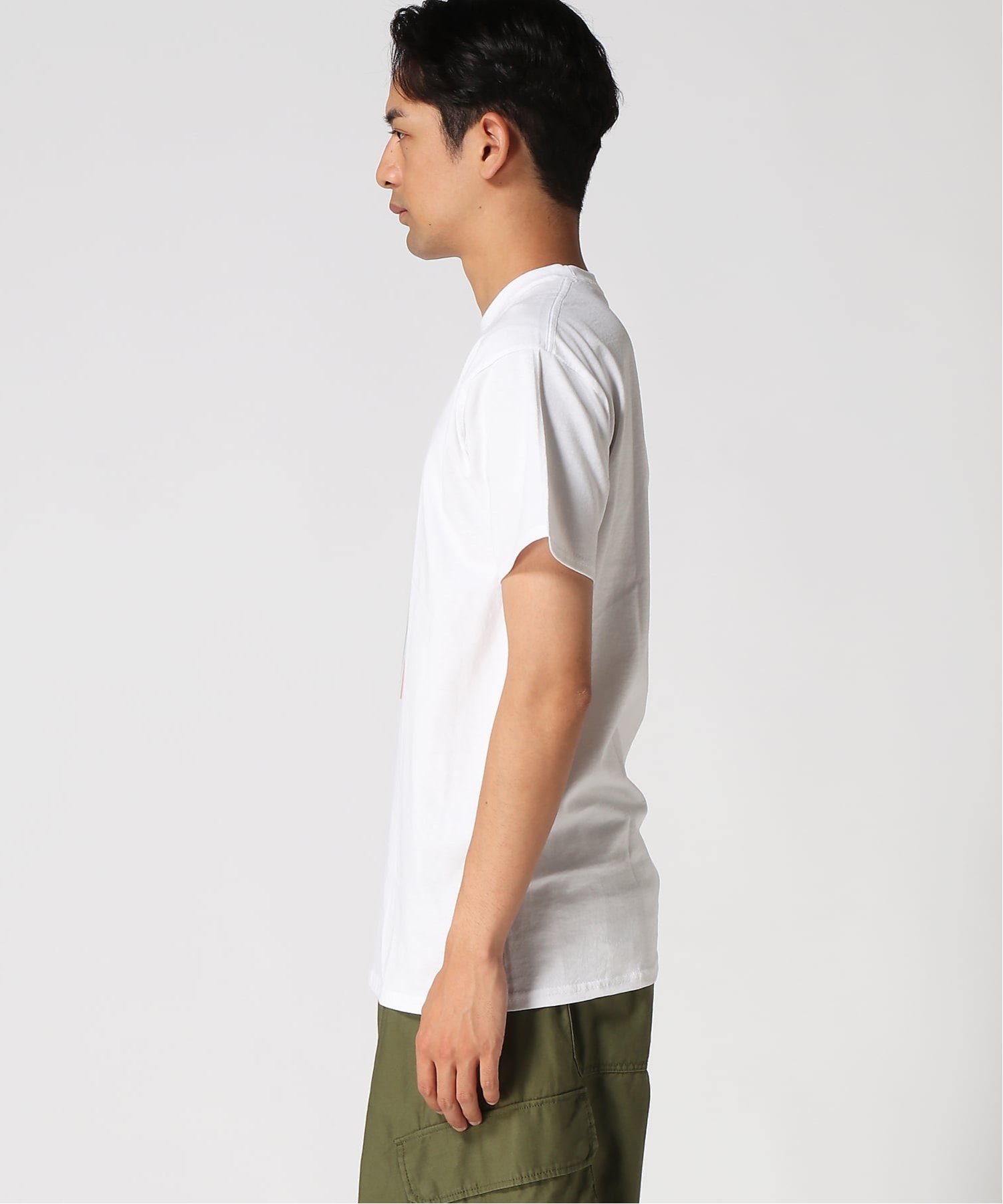 HAND SIGN HAND SIGN/(U)レトロミニー01 ハンドサイン トップス カットソー・Tシャツ ホワイト