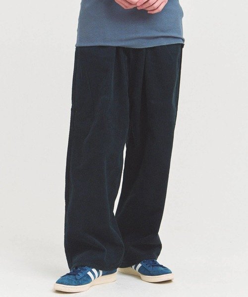 SELECT BRANDS GUNG HO/ガンホー 9W CORDUROY BAGGY PANTS(MENS) ジャックローズ パンツ その他のパンツ ブラック ピンク