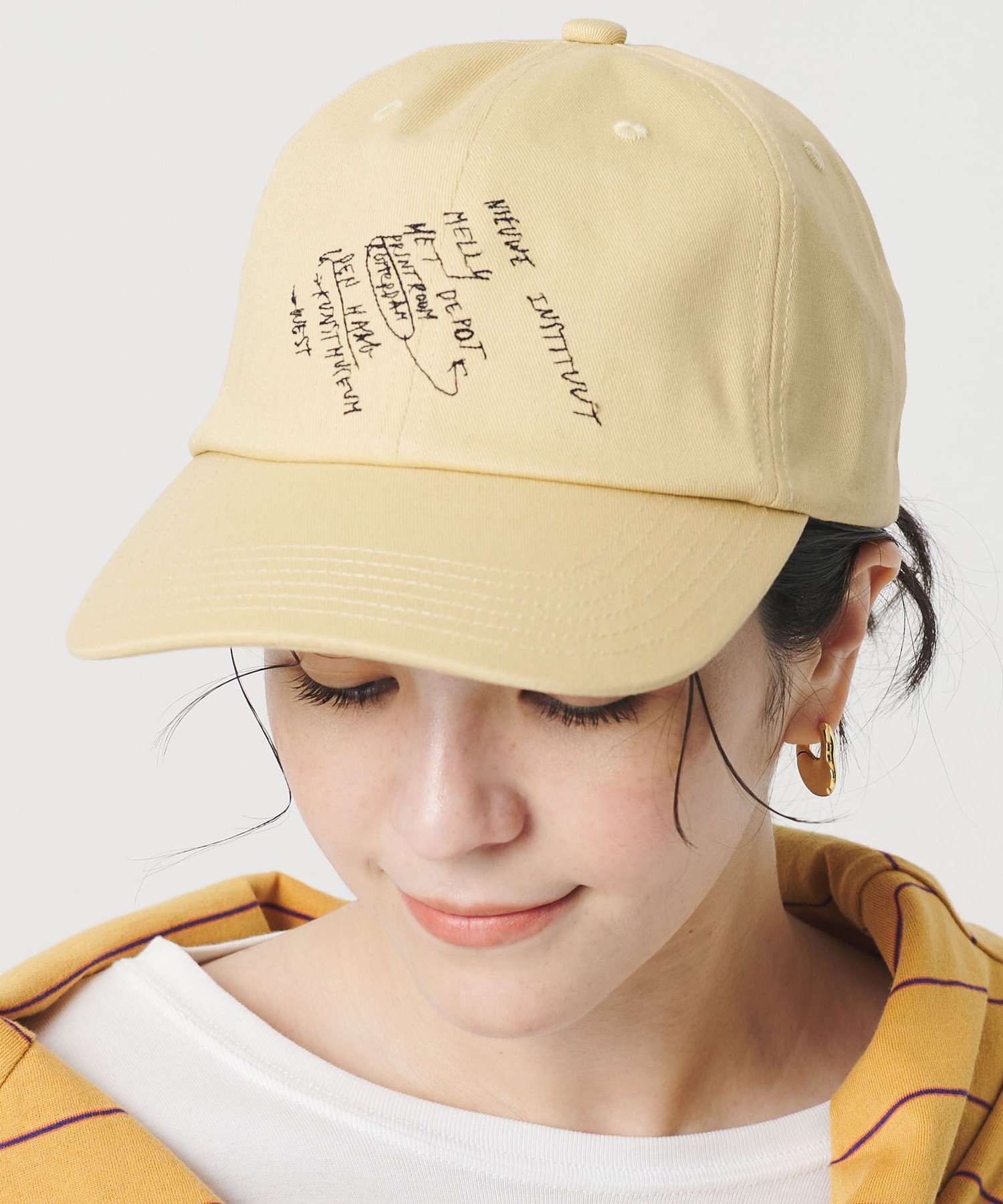BEAUTY&YOUTH UNITED ARROWS ＜LY＞コットン レター キャップ ビューティー＆ユー...