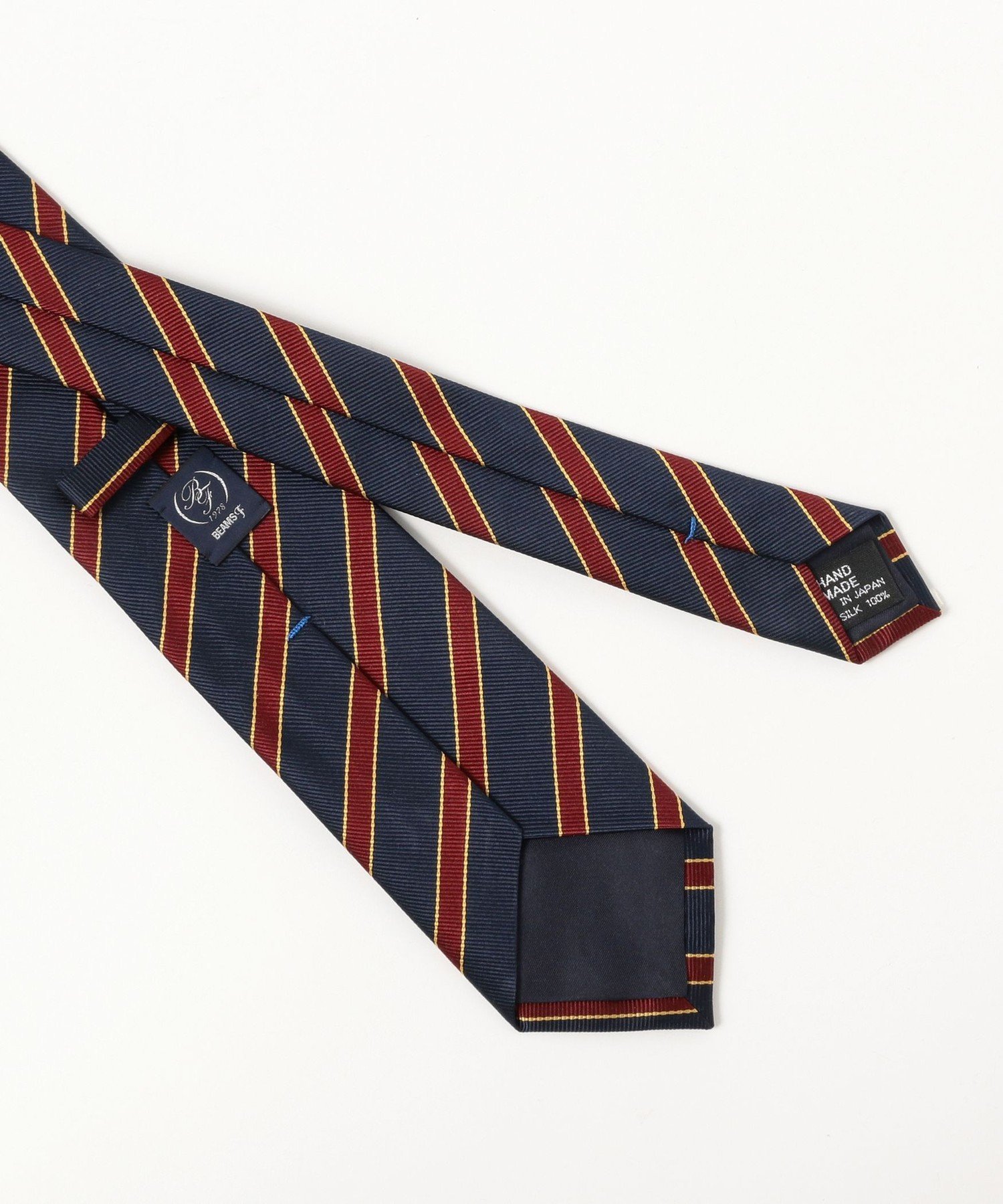 BEAMS F シルク ストライプ ネクタイ ビームス メン スーツ・フォーマル ネクタイ・蝶ネクタイ ネイビー【送料無料】