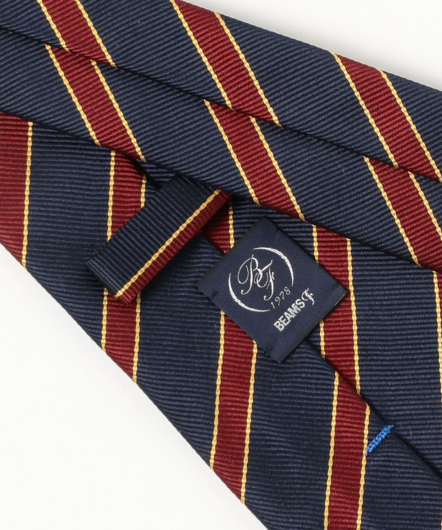 BEAMS F シルク ストライプ ネクタイ ビームス メン スーツ・フォーマル ネクタイ・蝶ネクタイ ネイビー【送料無料】