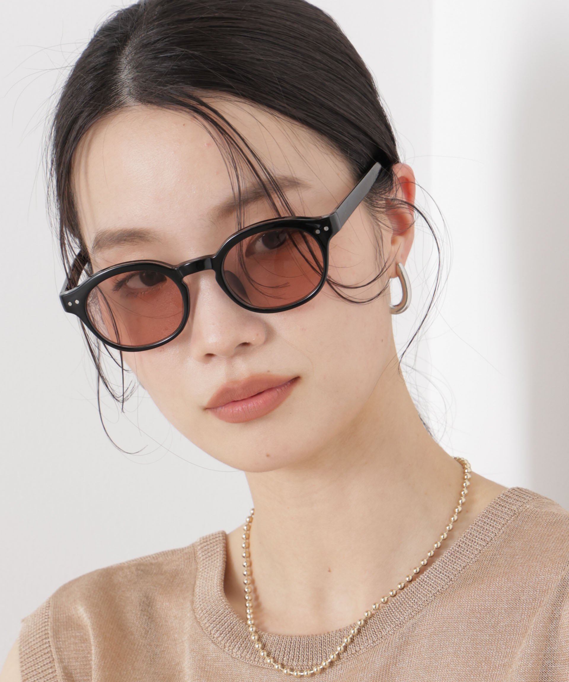 【SALE／20%OFF】NANO universe 丸型サングラス ナノユニバース ファッション雑貨 サングラス ブラック ブラウン stylife-15614729 Rakuten Fashion サンプル画像3