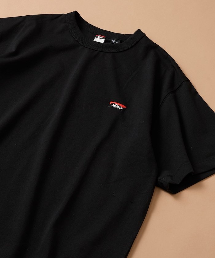 ECO HYBRID BOX LOGO EMBROIDERY TEE フリークスストア トップス カットソー・Tシャツ ネイビー ブラック グレー ホワイト