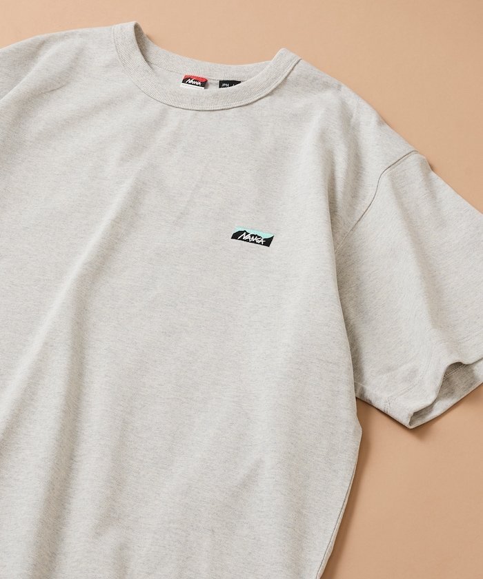 ECO HYBRID BOX LOGO EMBROIDERY TEE フリークスストア トップス カットソー・Tシャツ ネイビー ブラック グレー ホワイト