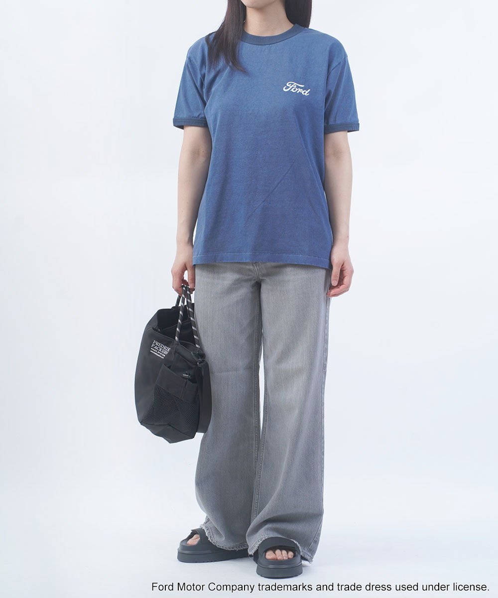 グッドロックスピード FORD FALCON AD GRAPHIC T-SHIRT ブルーコムブルー トップス カットソー・Tシャツ