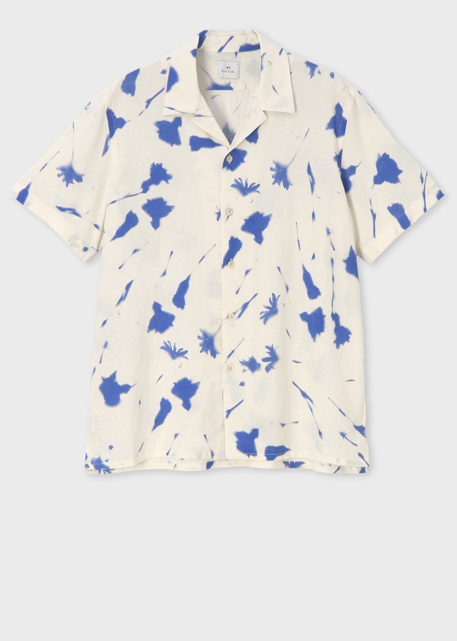 "Cynotype Floral" オープンカラーシャツ ポール・スミス トップス シャツ・ブラウス グリーン ベージュ
