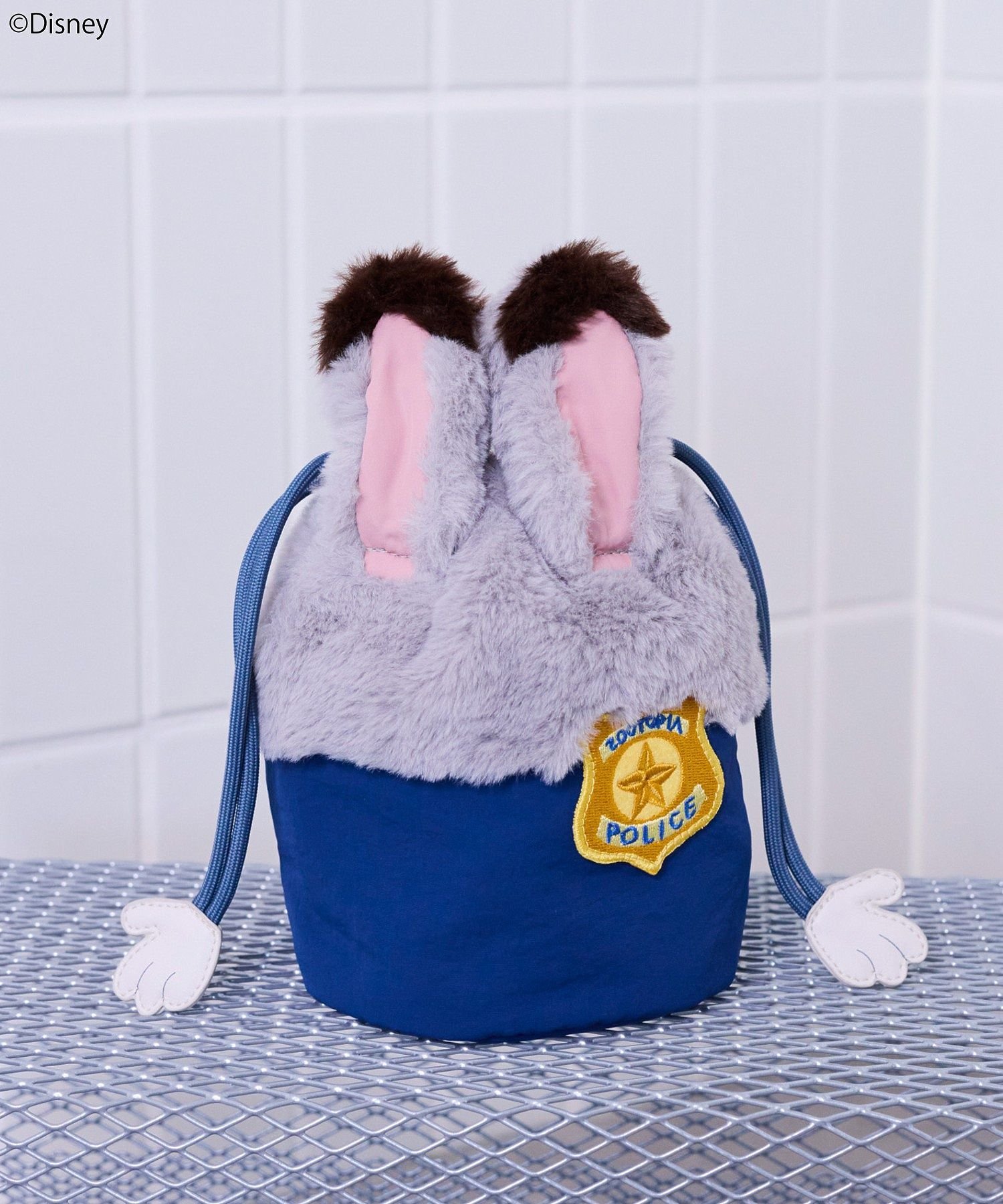 【予約】キャラクター巾着ポーチ/Zootopia アースミュージック&エコロジー 財布・ポーチ・ケース ポーチ イエロー ブラウン グレー