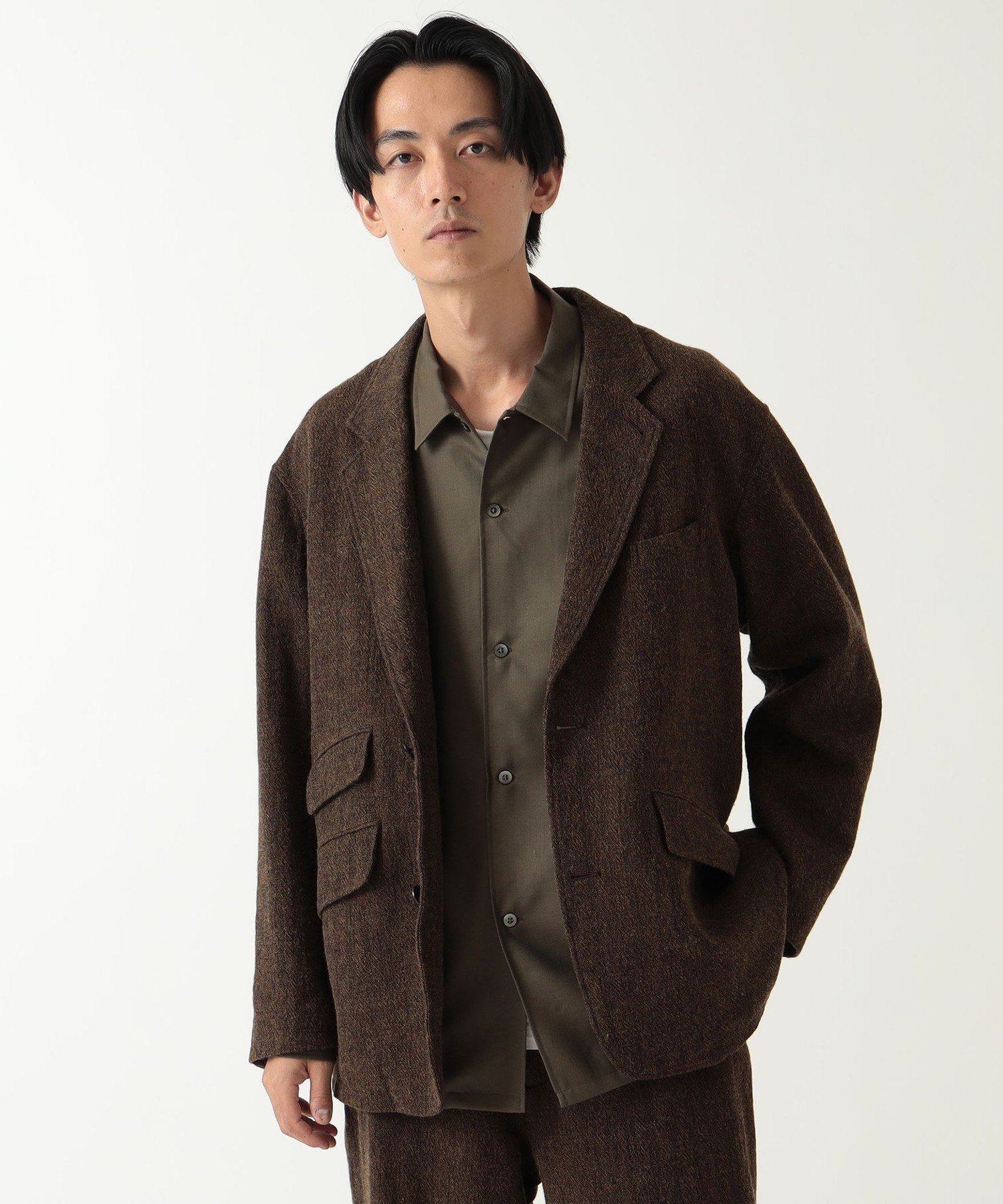 ビームス テーラードジャケット メンズ 【SALE／40%OFF】BEAMS MEN BEAMS / ウールリネン 2B ジャケット ビームス アウトレット ジャケット・アウター テーラードジャケット・ブレザー ブラウン【送料無料】