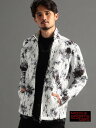 楽天Rakuten FashionNICOLE CLUB FOR MEN 【NICOLE SPORTS】ダンボールムラ柄ハイネックフルZIPトラックジャケット ニコル ジャケット・アウター その他のジャケット・アウター ホワイト ブラック ネイビー【送料無料】