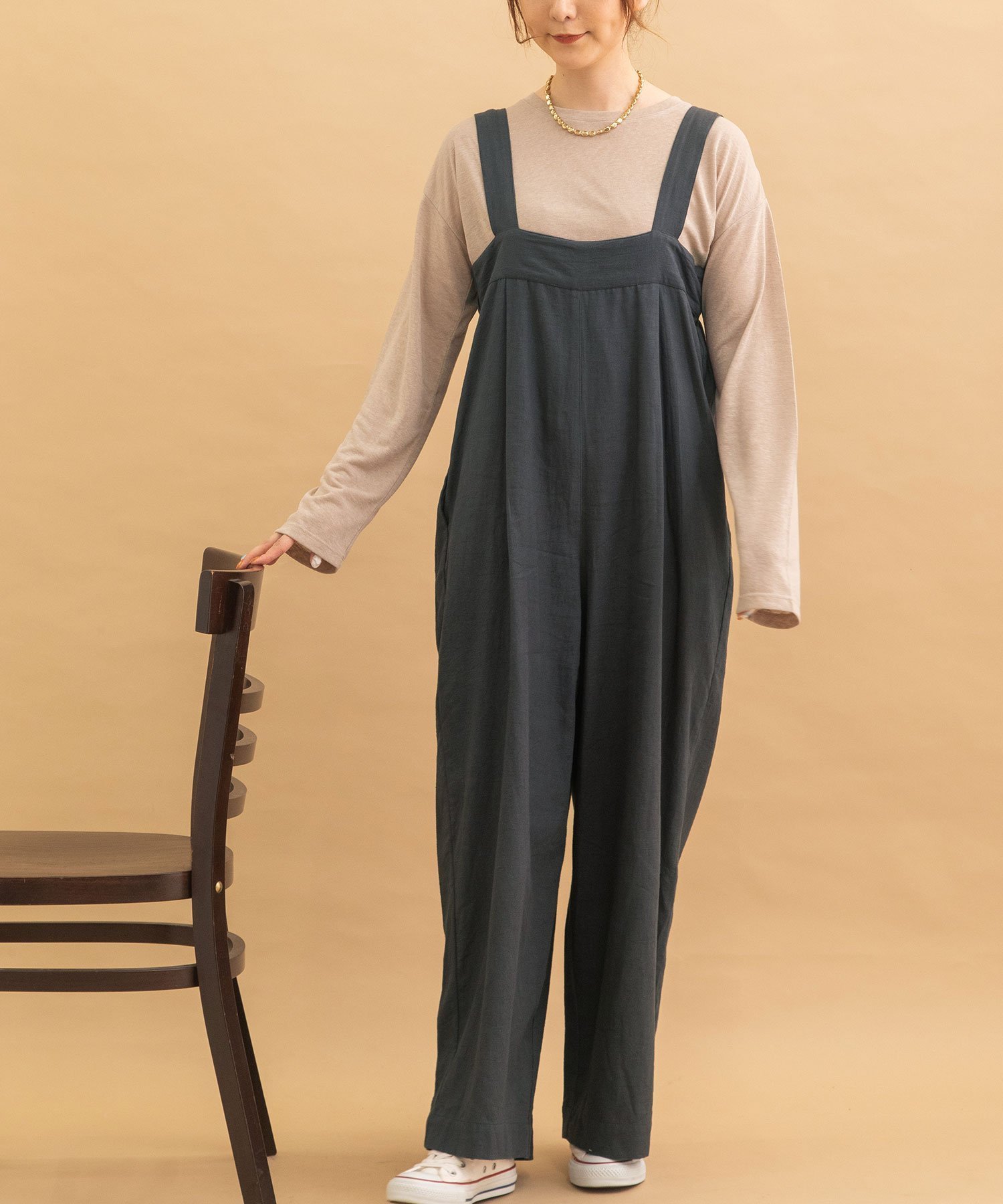 【SALE／50%OFF】POU DOU DOU ＜made in INDIA＞ベアトップオールインワン プード...