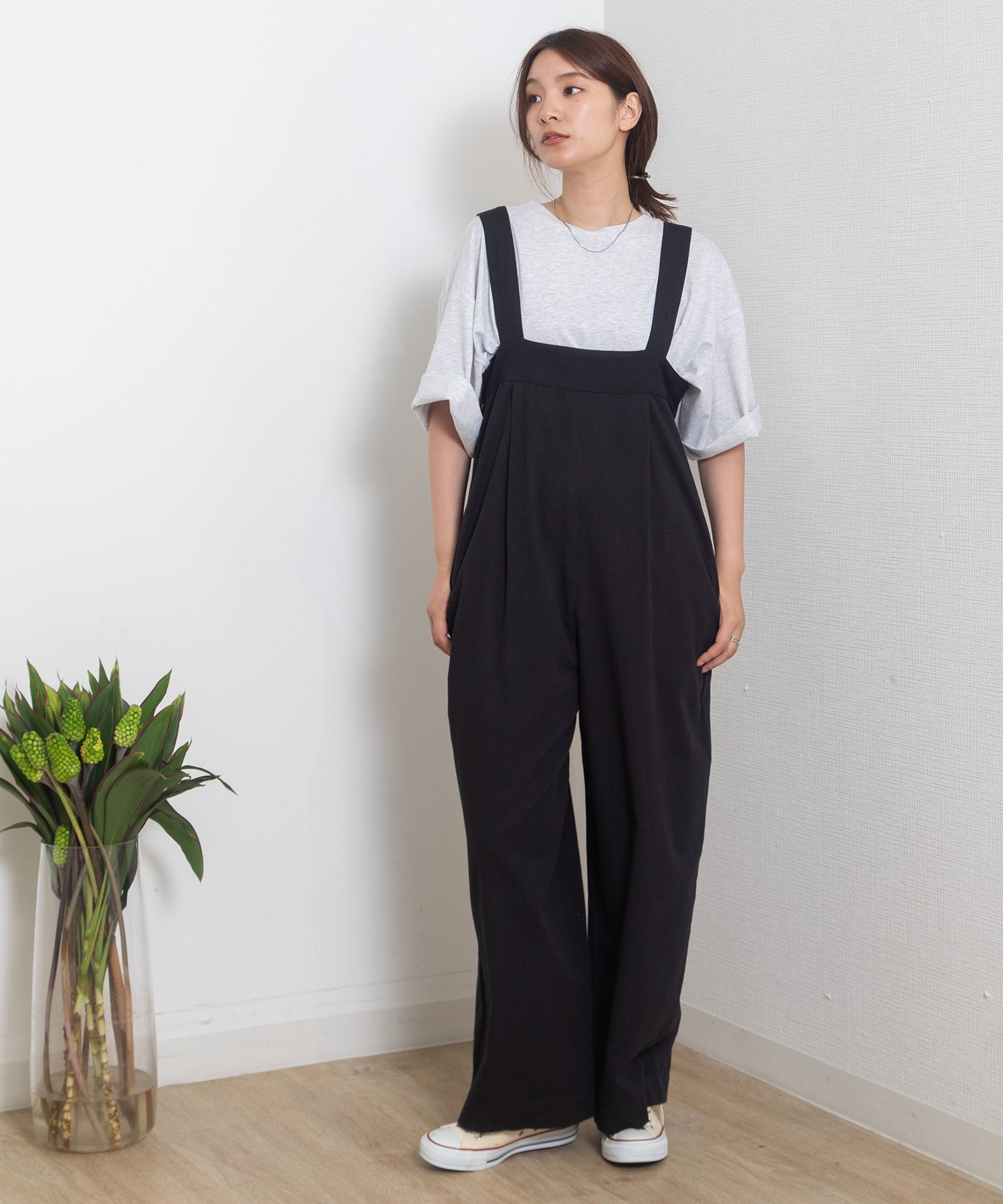 【SALE／50%OFF】POU DOU DOU ＜made in INDIA＞ベアトップオールインワン プード...