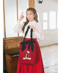 Areeam フック船長/リボントートバッグ アリーム バッグ トートバッグ レッド【送料無料】