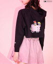 【SALE/60%OFF】algy 【パワーパフ ガールズコラボ】ラグランタンタケフーディ エフオーオンラインストア トップス パーカー・フーディー ブルー ブ...