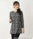 【SALE/51%OFF】Leilian ブラウス レリアン ワンピース・ドレス チュニック ネイビー レッド【送料無料】
