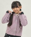 【SALE/50%OFF】axes femme kids ネコ*星プリントカットカーデ アクシーズファム トップス カーディガン ホワイト パープル