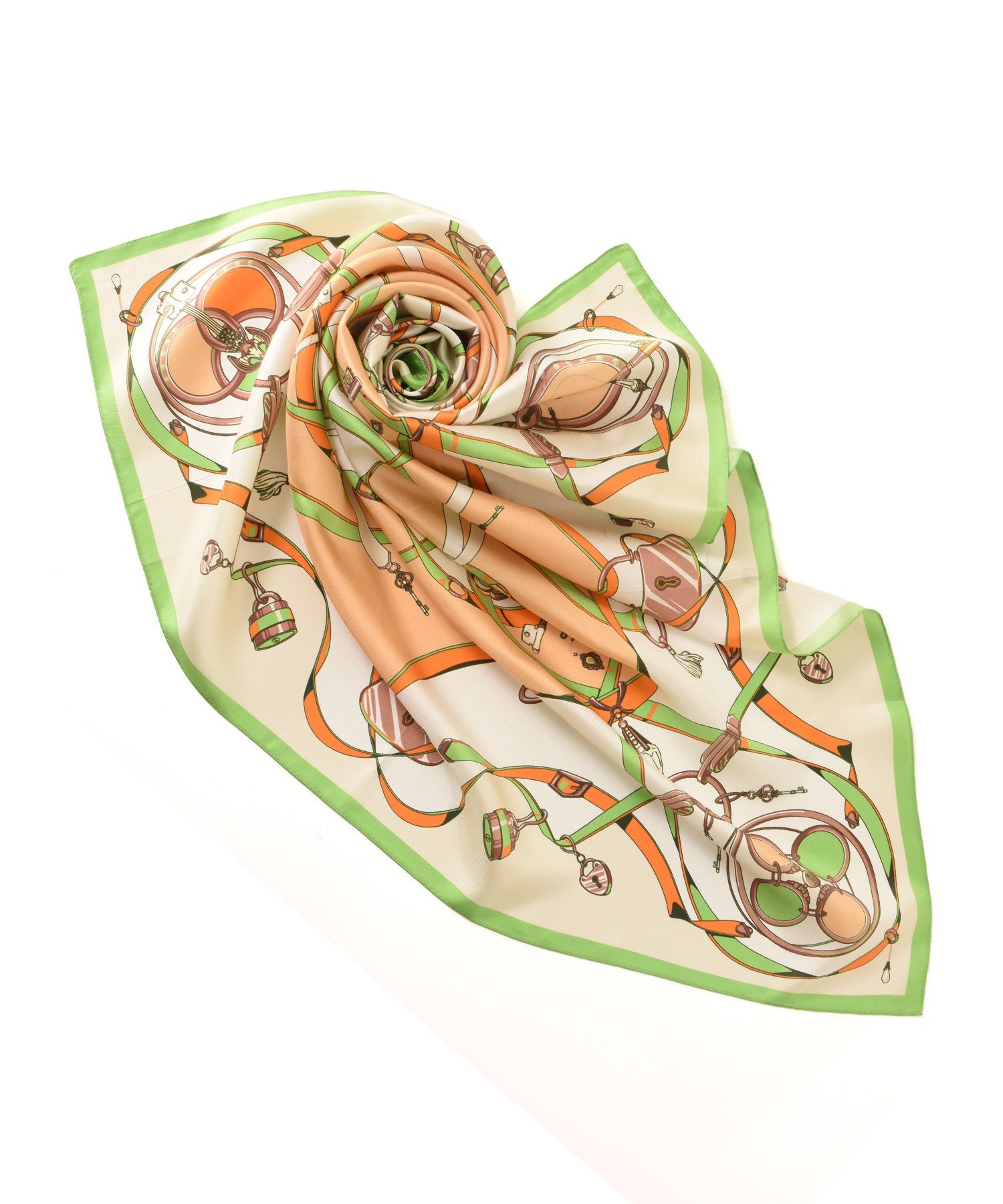 KINUflawress 【キヌフローレス】シルク100% 日本製 横浜スカーフ リベラシオン ノットジュリア ファッション雑貨 スカーフ・バンダナ パープル【送料無料】