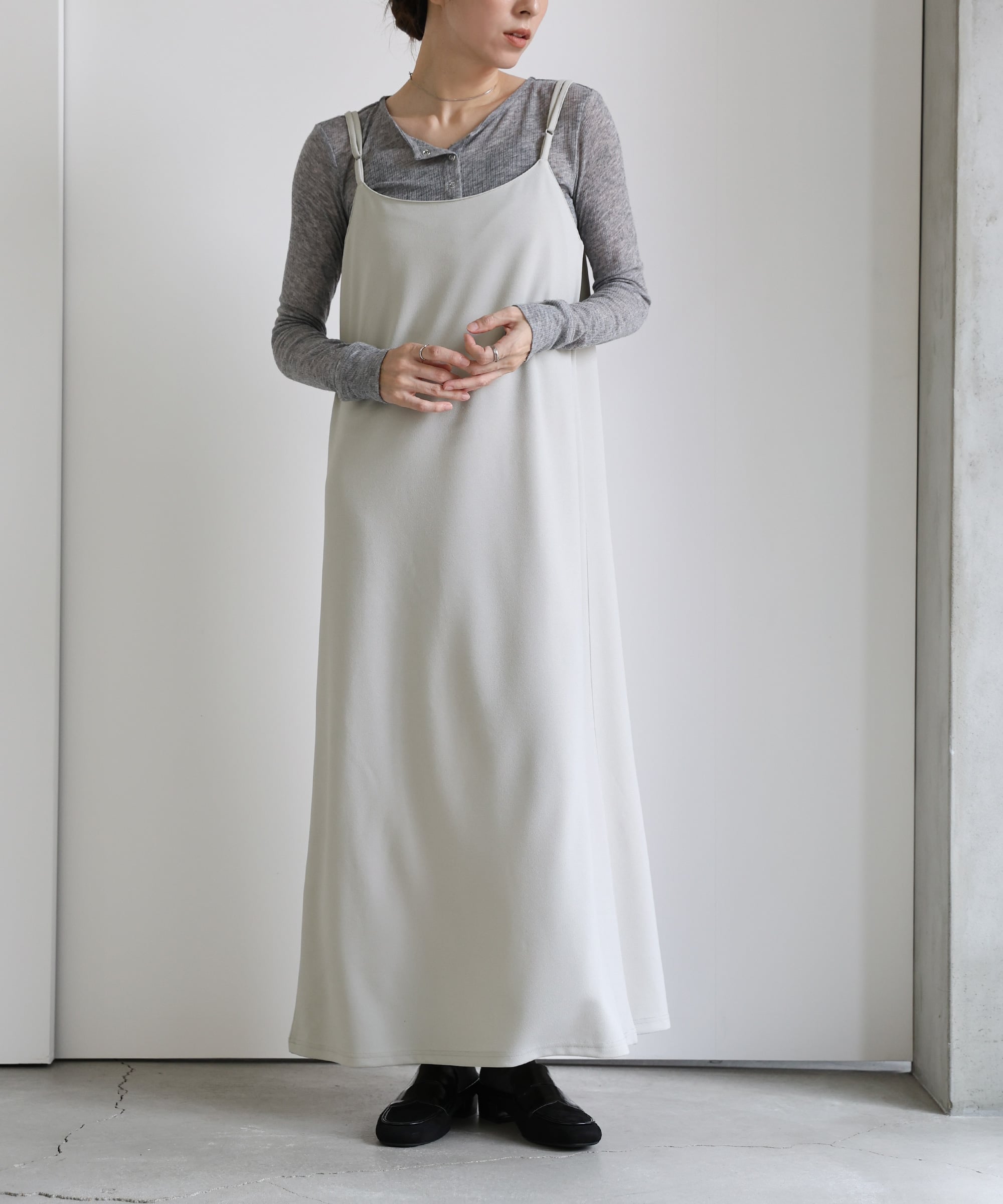 SELECT MOCA 2WAYカットジョーゼットキャミワンピース セレクトモカ ワンピース・ドレス ワンピース