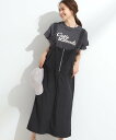 【SALE/45%OFF】SHOO・LA・RUE 【S-LL】ナイロンハーフジップジャンスカ シューラルー ワンピース・ドレス その他のワンピース・ドレス ブラ...
