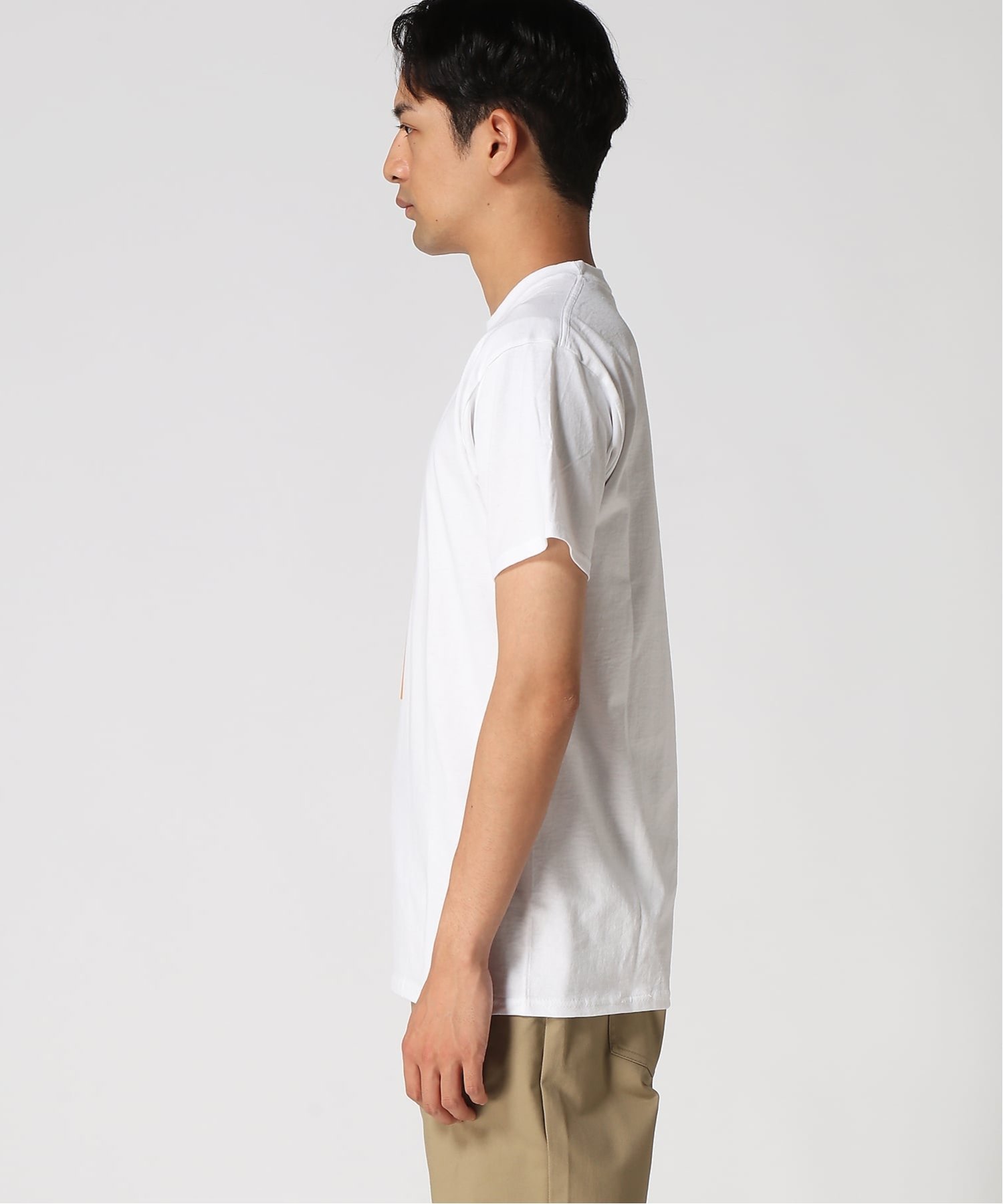 HAND SIGN HAND SIGN/(U)レトログーフィー01 ハンドサイン トップス カットソー・Tシャツ ホワイト
