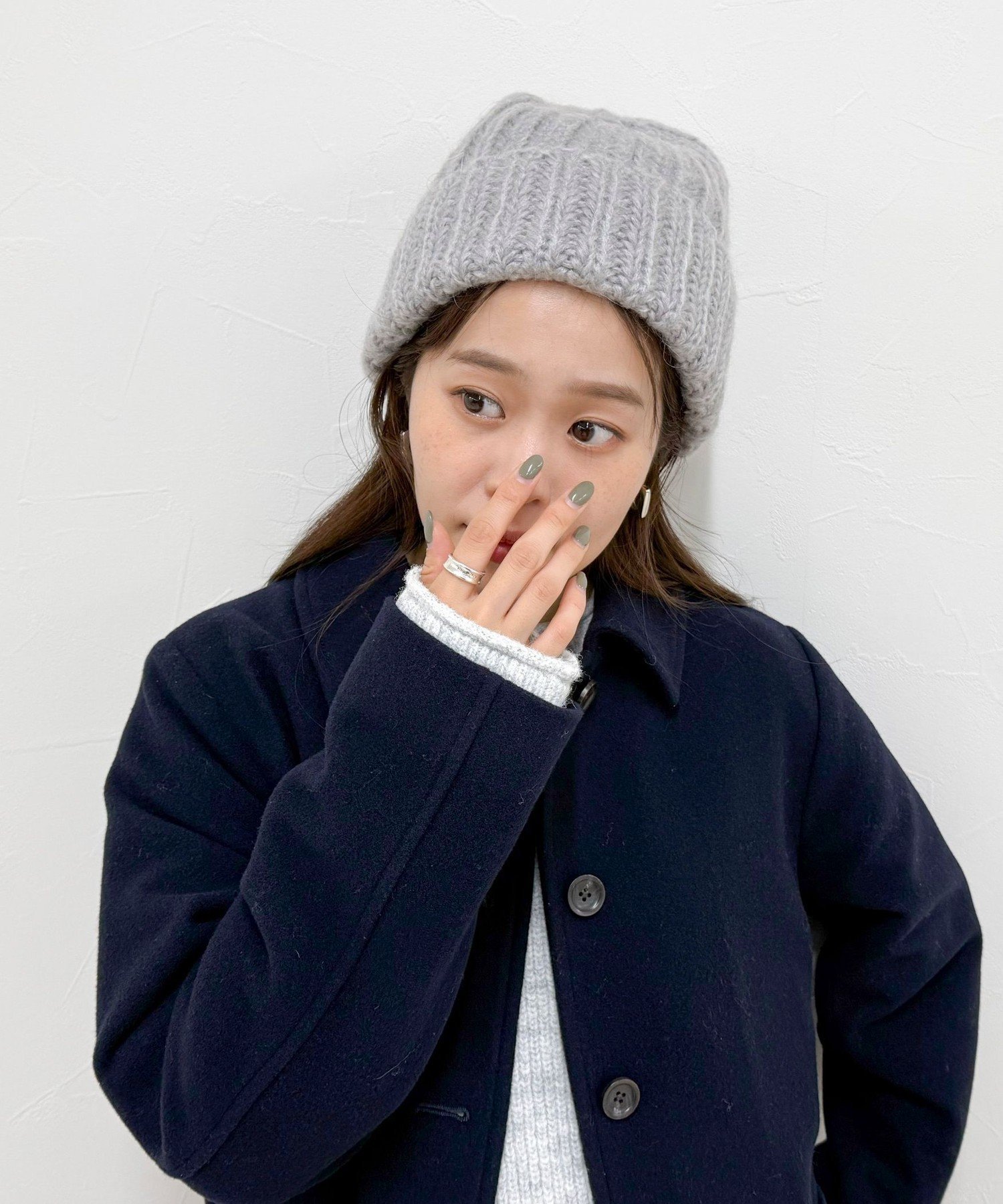 楽天Rakuten Fashionfredy emue 【Fratelli Talli/フラテリータリー】モヘヤ混ローゲージニットキャップ フレディ アンド グロスター 帽子 ニット帽・ビーニー ブラック【送料無料】