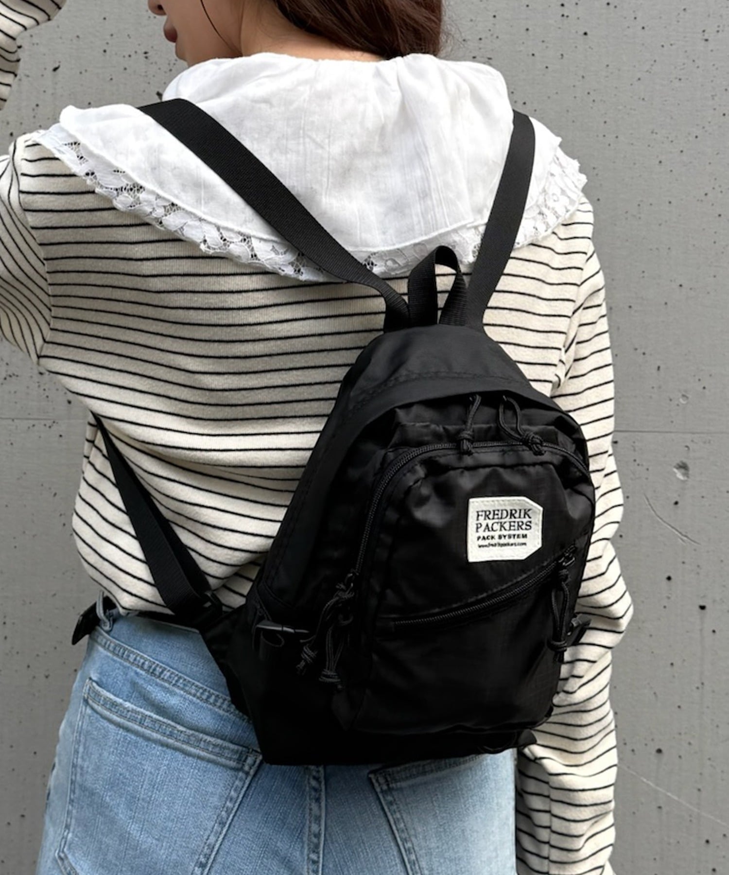 【SALE／5%OFF】FREDRIK PACKERS FREDRIK PACKERS/DUAL SACK フレドリックパッカーズ リュック セットアップセブン バッグ ショルダーバッグ ブラック【送料無料】