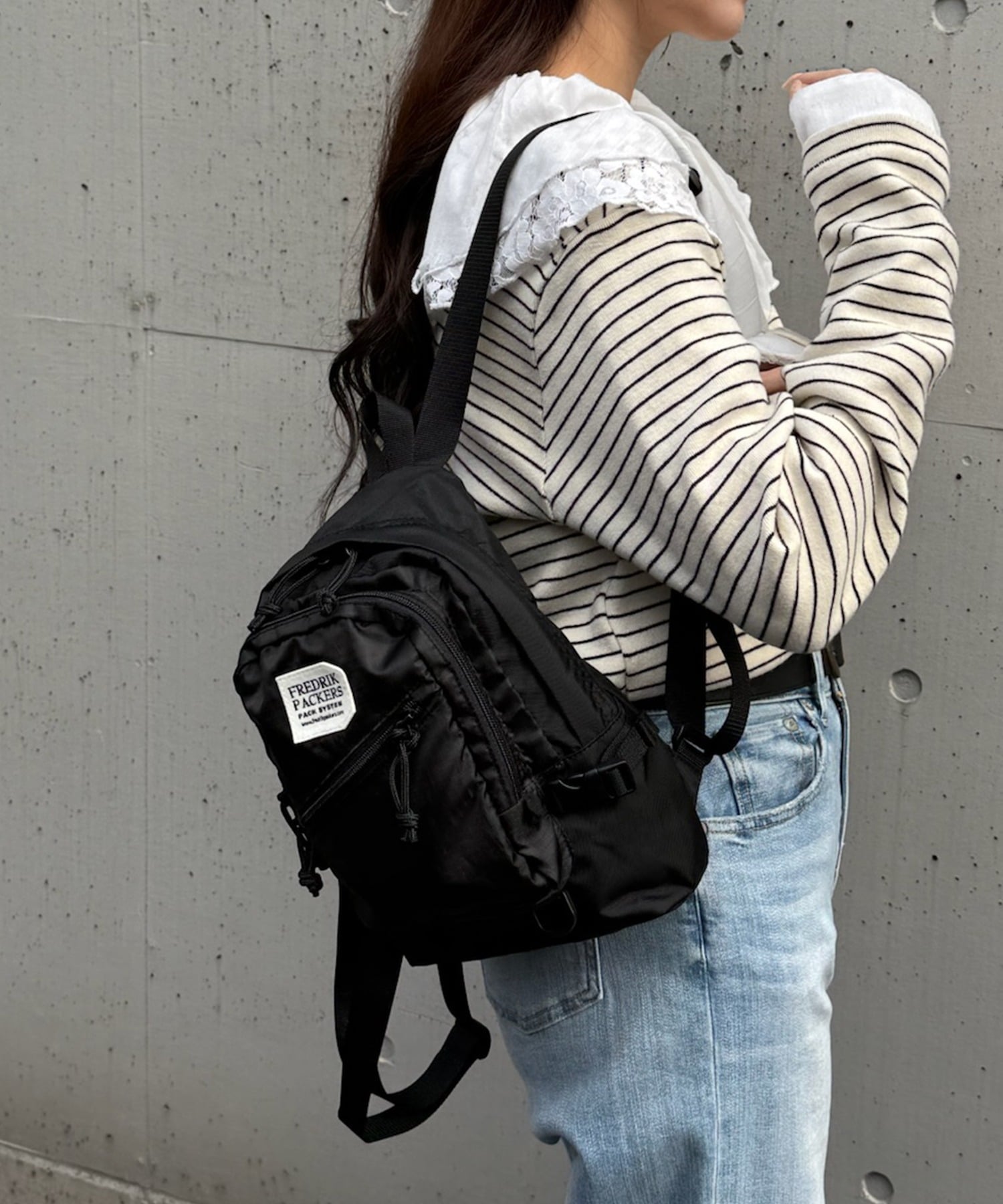 【SALE／5%OFF】FREDRIK PACKERS FREDRIK PACKERS/DUAL SACK フレドリックパッカーズ リュック セットアップセブン バッグ ショルダーバッグ ブラック【送料無料】