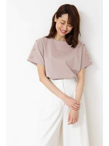 NATURAL BEAUTY BASIC [洗える]ボタンディティールカットソー ナチュラルビューティベーシック カットソー カットソーその他 ベージュ ホワイト ネイビー