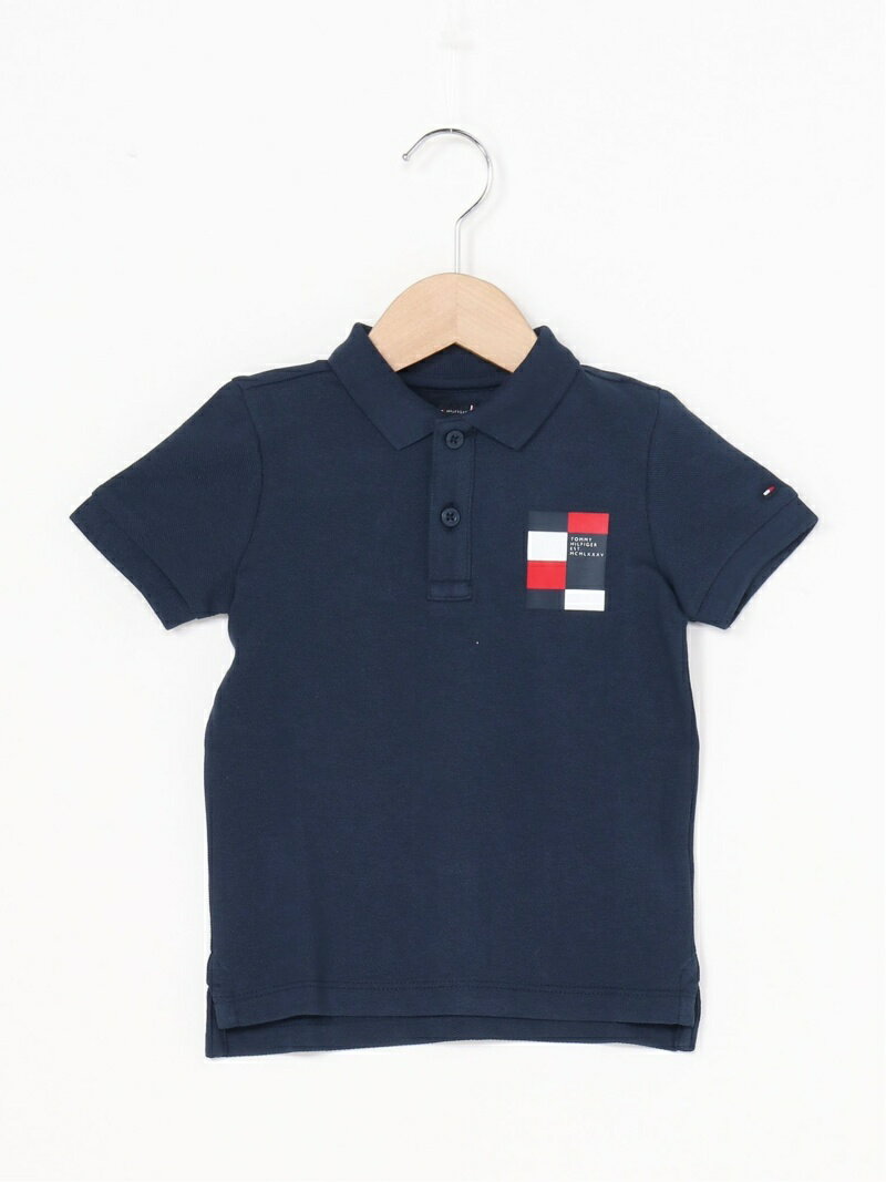 【SALE／30%OFF】TOMMY HILFIGER (K)TOMMY HILFIGER(トミーヒルフィガー) バッジポロシャツ トミーヒルフィガー カットソー キッズカットソー ネイビー ホワイト