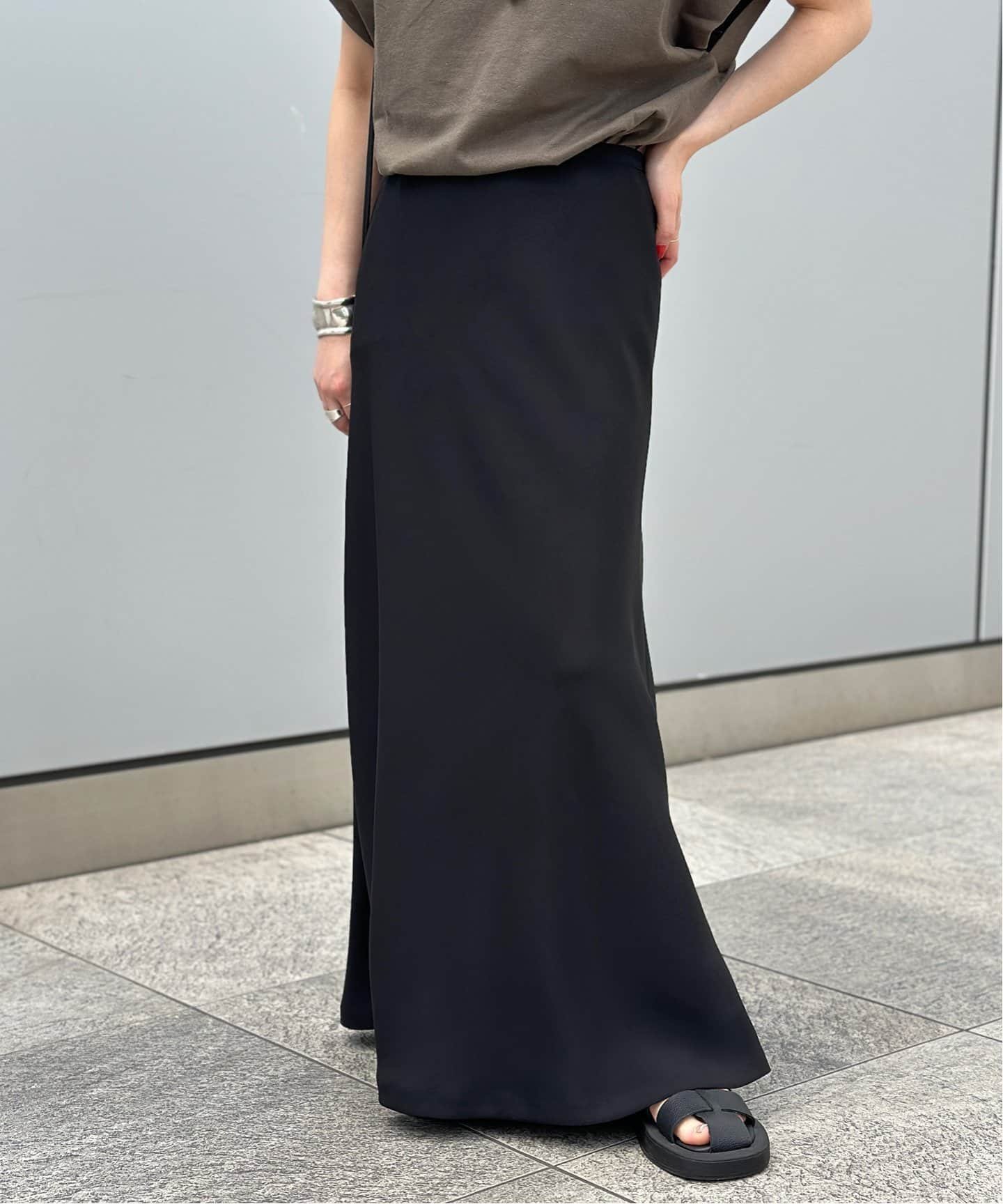 AP STUDIO New ツイルフレアスカート エーピーストゥディオ スカート ロング・マキシスカート ブラック ネイビー【送料無料】のサムネイル