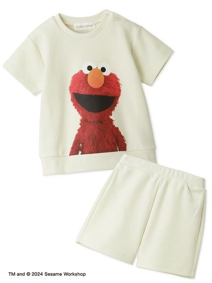 SESAME STREET MARKET 【SNIDEL HOME】【KIDS】スウェットセット セサミストリートマーケット マタニティウェア・ベビー用品 ベビー肌着・新生児服 イエロー ベージュ ネイビー【送料無料】