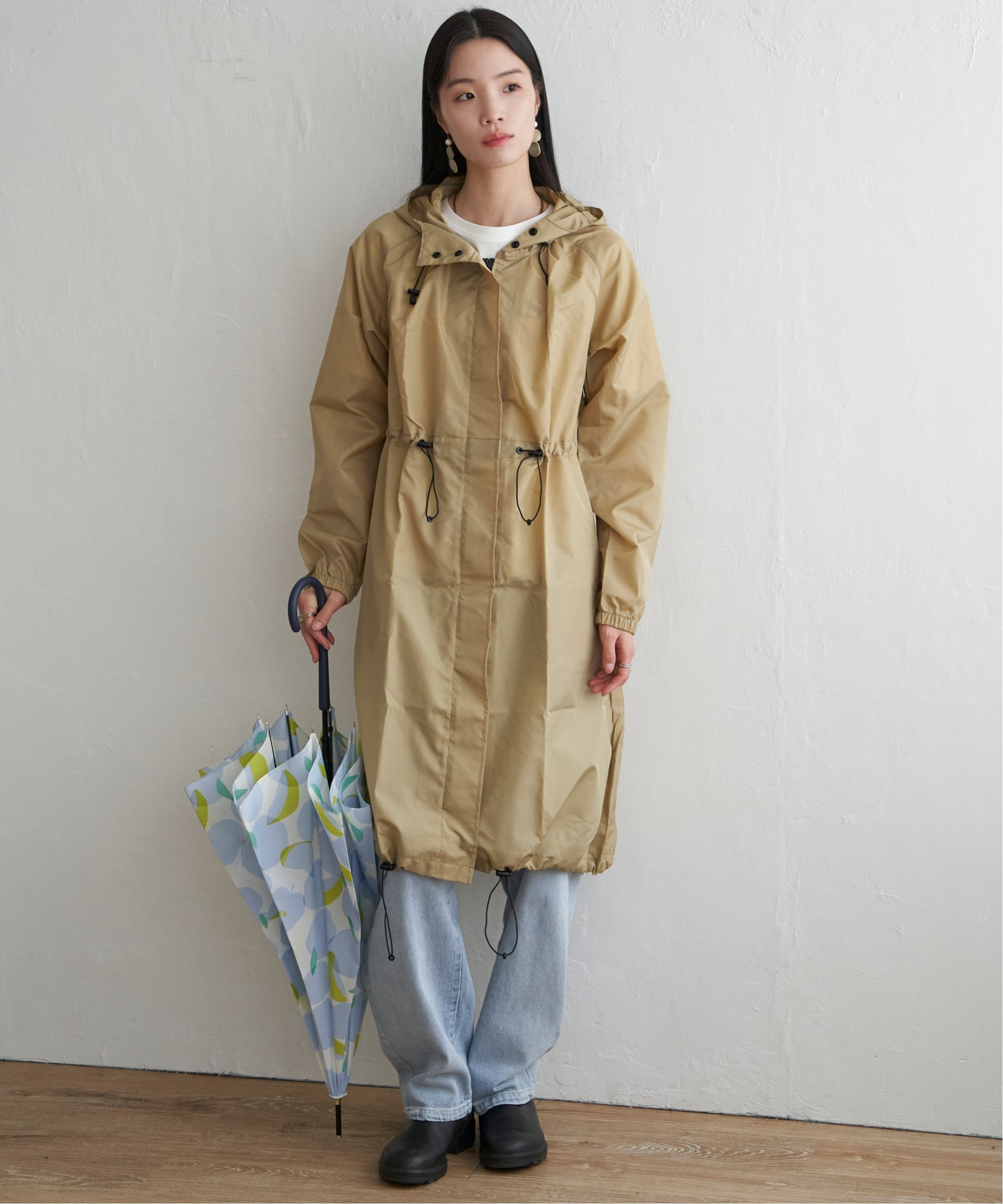 LBC with Life 【撥水】Wpc. ロングモッズ レインコート エルビーシー ファッション雑貨 その他のファッション雑貨 ベージュ グリーン グレー【...