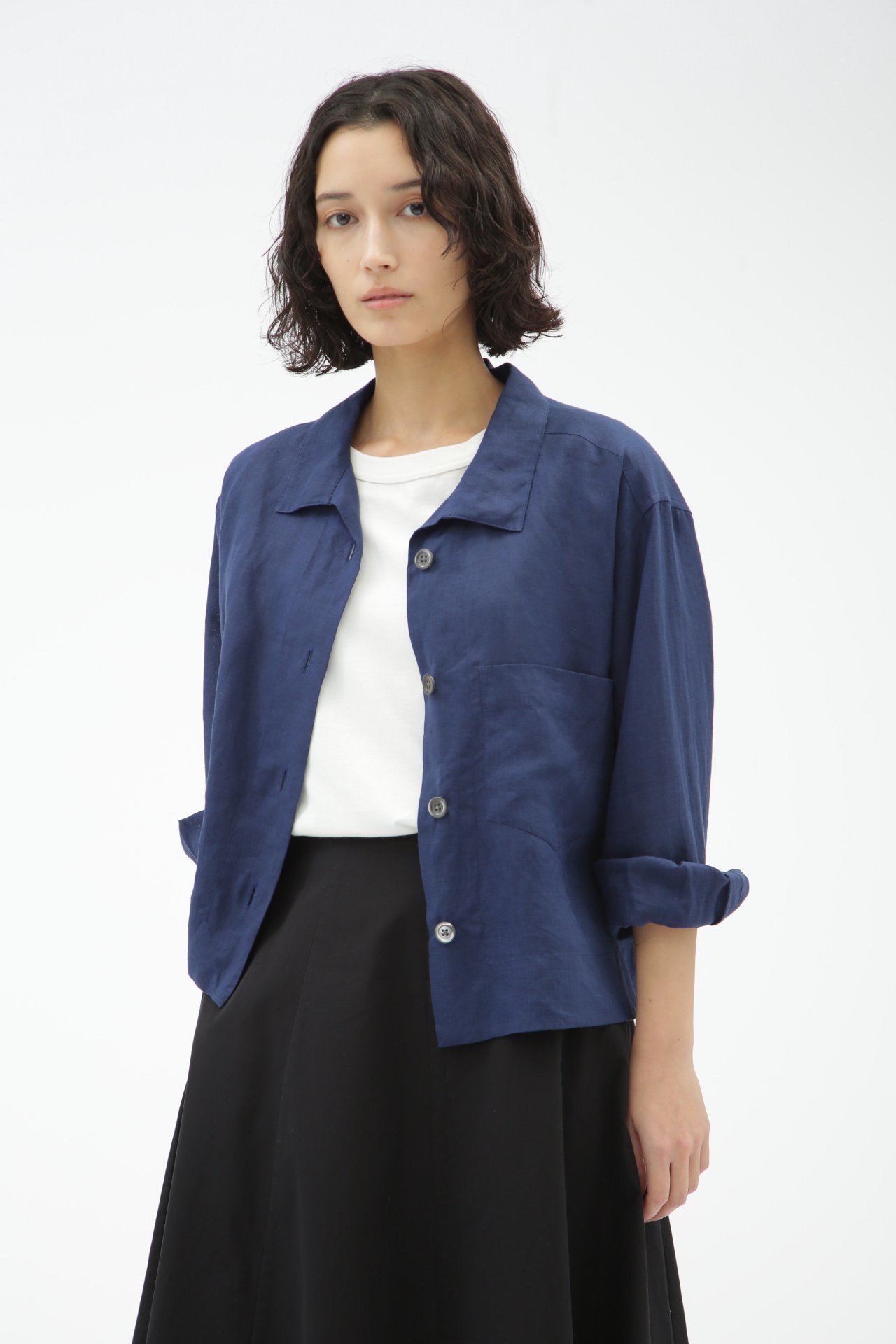 MARGARET HOWELL LINEN VOILE マーガレット・ハウエル トップス シャツ・ブラウス ホワイト
