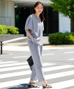 ANY SIS S サラキレイ テーパードパンツ エニィスィス パンツ その他のパンツ ネイビー ホワイト
