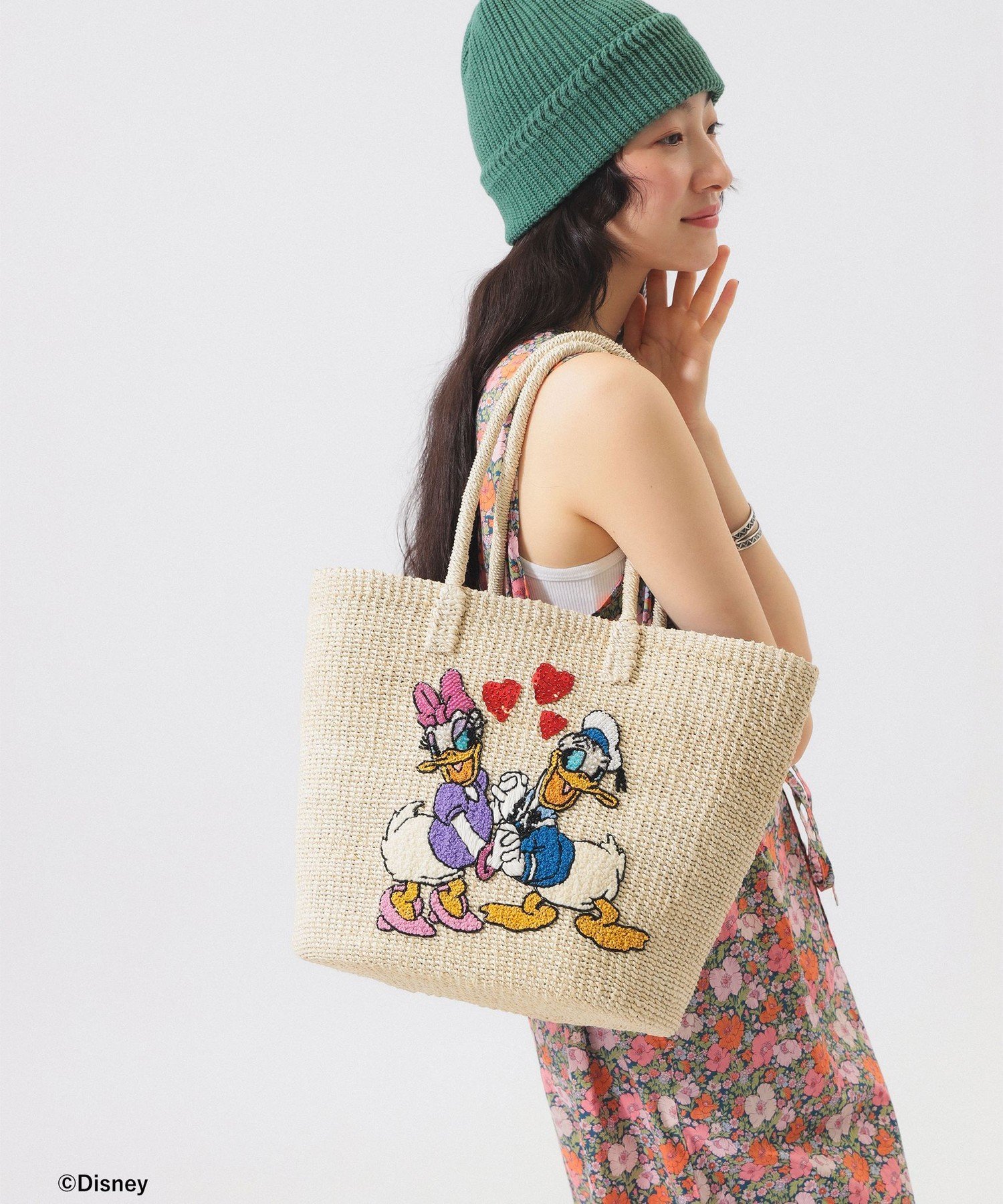 BEAMS BOY Disney アバカ トートバッグ ビームス ウイメン バッグ その他のバッグ ホワイト【送料無料】