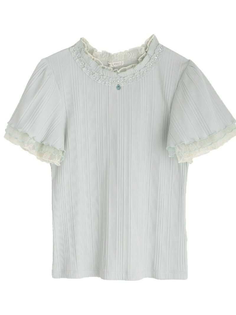 【SALE／34%OFF】axes femme (W)プチスタンドリブインナー アクシーズファム トップス その他のトップス ブルー ピンク パープル ブラック ホワイトのサムネイル