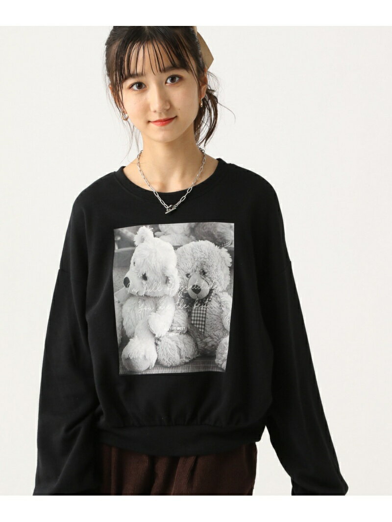 【SALE／33%OFF】repipi armario BEARテンシャMウラケLS レピピアルマリオ トップス その他のトップス ブラック ホワイト ブラウンのサムネイル