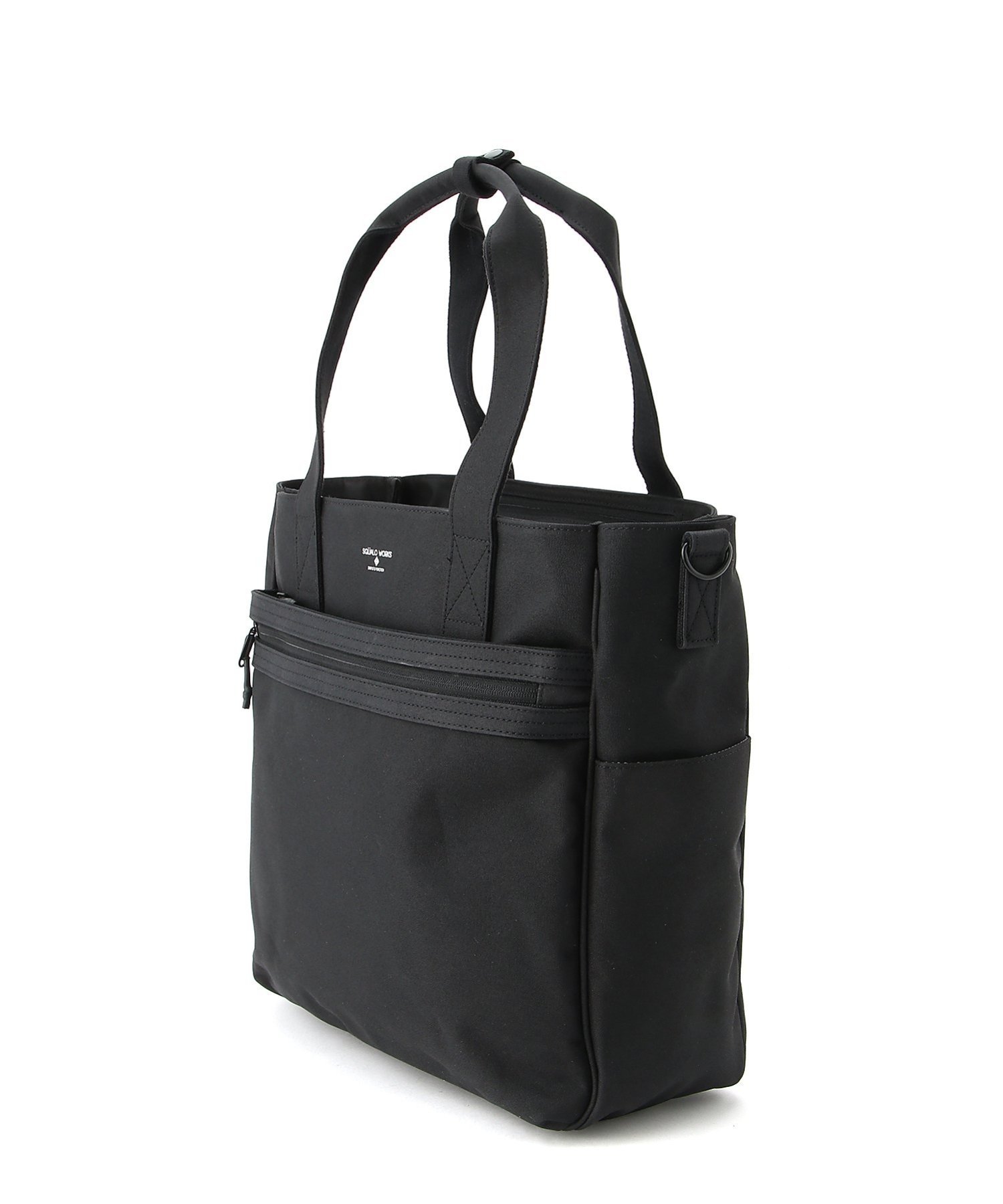 SQUALO WORKS CHSMBRAY UTILITY TOTE アールエフストア バッグ トートバッグ グレー ブラック