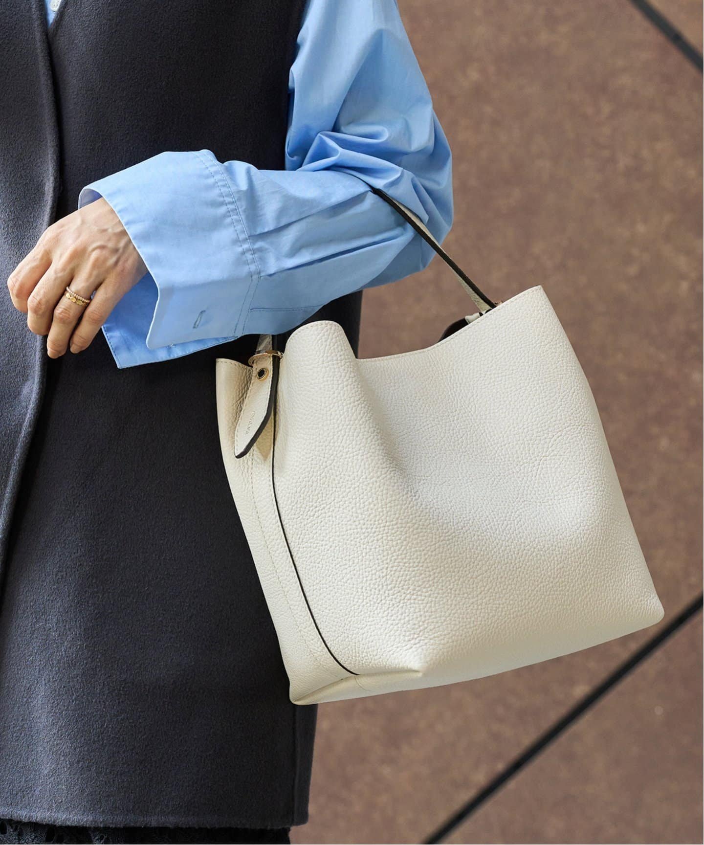 IENA LORISTELLA/ロリステッラ NINA レザートートバッグ 2850 イエナ バッグ トートバッグ ブラウン ブラック【送料無料】のサムネイル