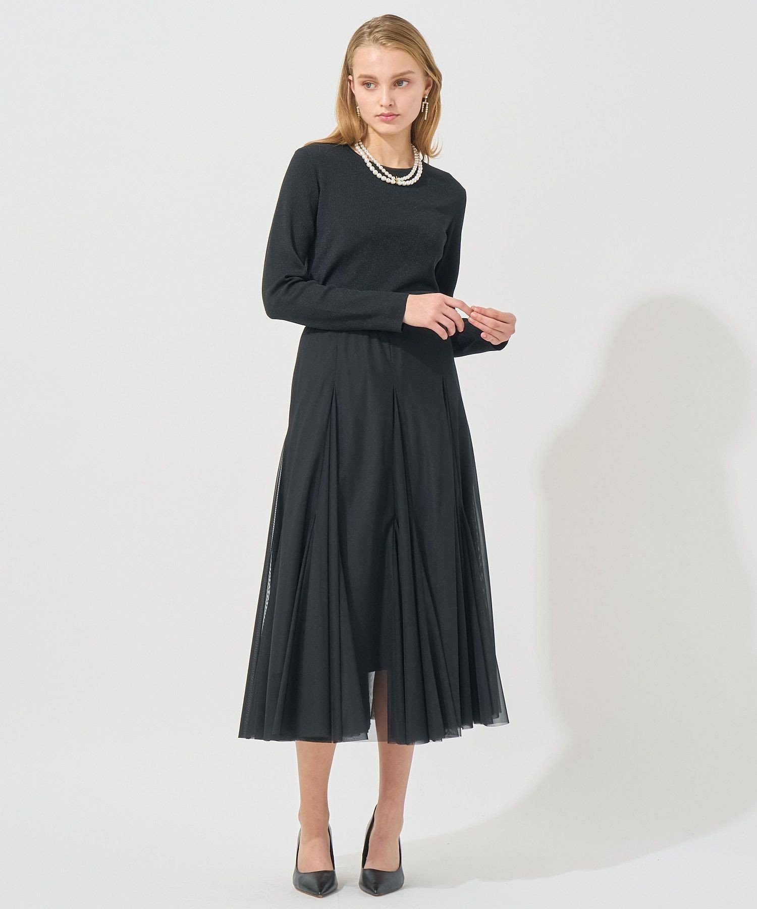 【SALE／40%OFF】ANAYI バロックパール2連バーコンビネックレス アナイ アクセサリー・腕時計 ネックレス ホワイト【送料無料】