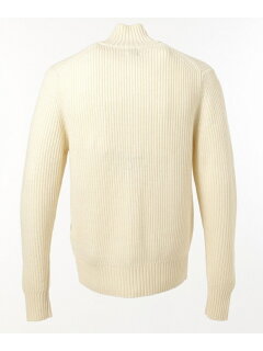 J. Press Lomas Wool Mockneck Cardigan KROVYW0414: Ivory J. Press Lomas Wool Mockneck Cardigan KROVYW0414: Ivory