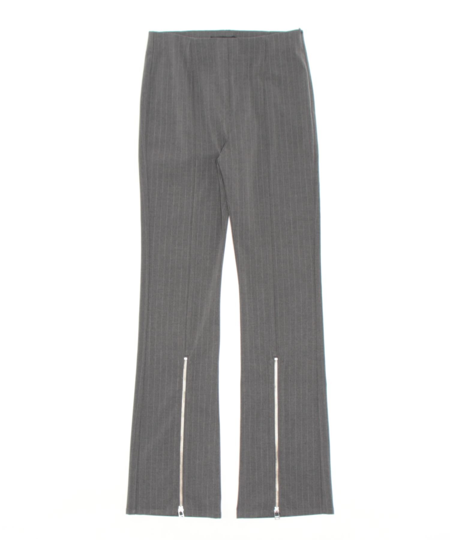 Center Zip Flare Pants アウラアイラ パンツ その他のパンツ グレー ブラック