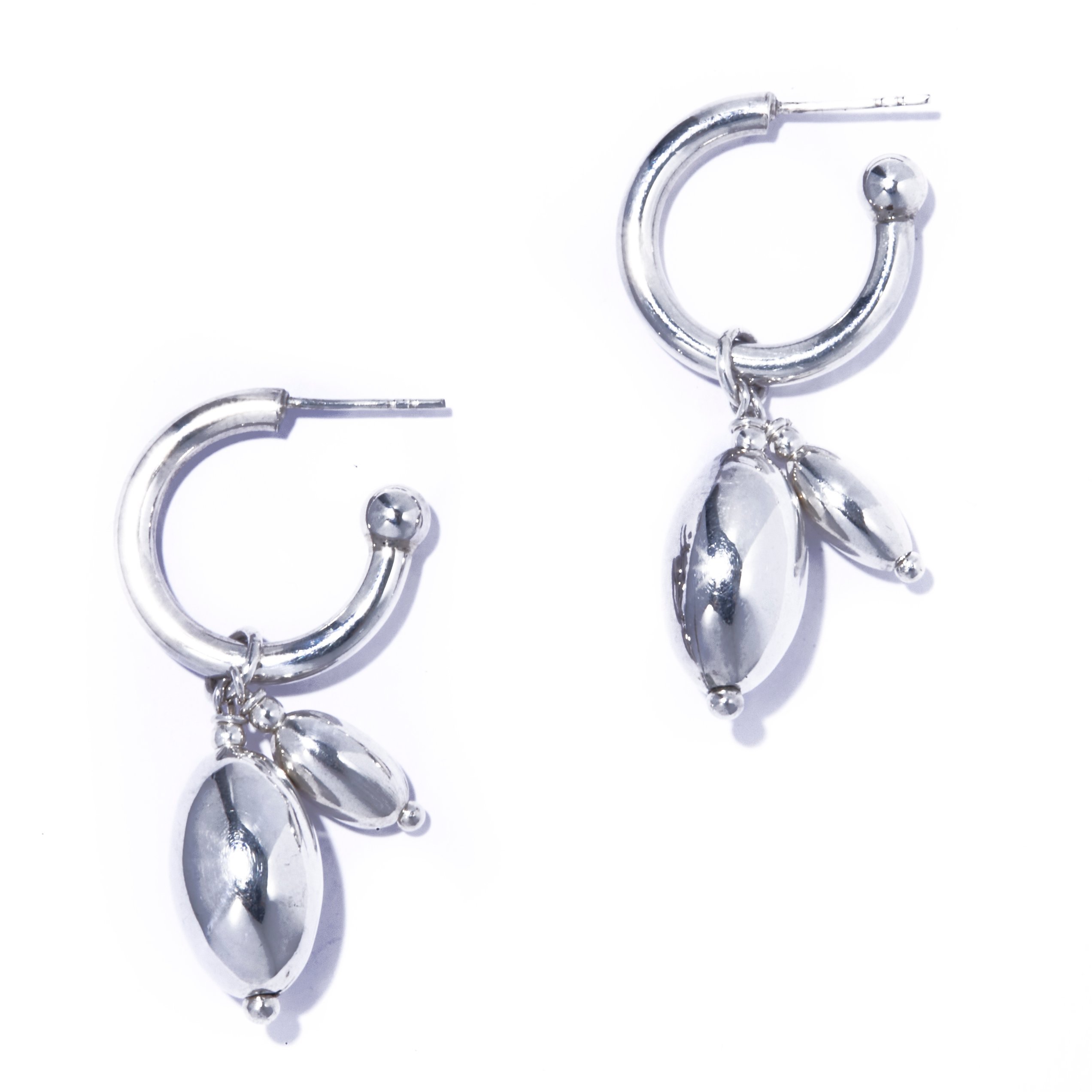 quip queint quip queint/germe duo hoop pierce/ジェルム デュオ フープ ピアス シルバー フォブ アクセサリー・腕時計 ピアス シルバー【送料無料】