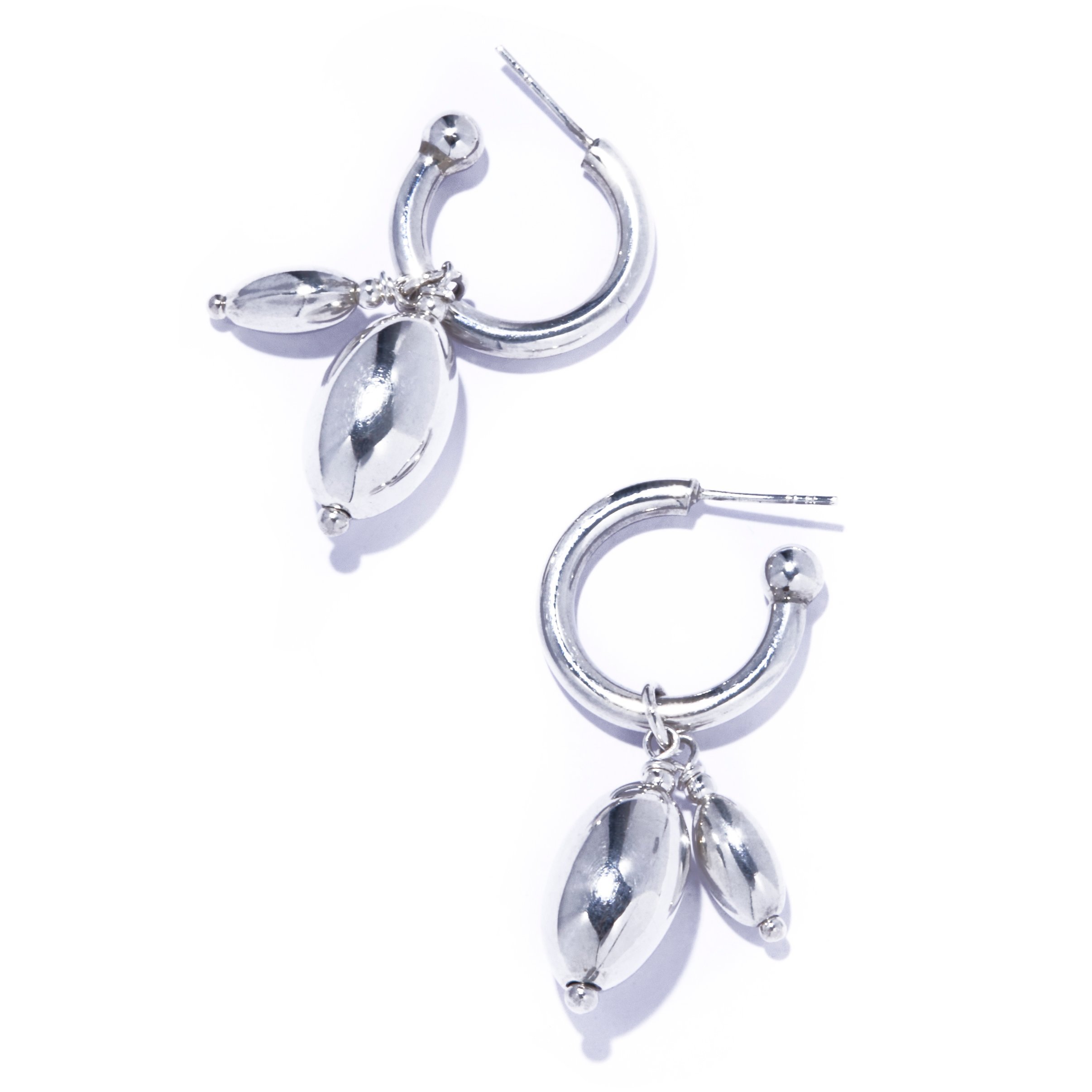 quip queint quip queint/germe duo hoop pierce/ジェルム デュオ フープ ピアス シルバー フォブ アクセサリー・腕時計 ピアス シルバー【送料無料】