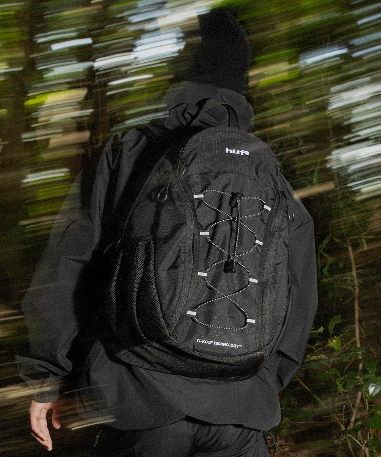 HUF HUF eightynine BACKPACK / HUF ハフ バックパック リュック ハフ バッグ リュック・バックパック ブラック【送料無料】