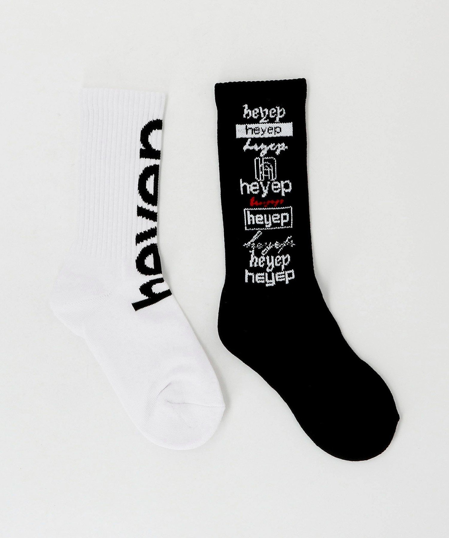 【SALE／40%OFF】BEAUTY&YOUTH UNITED ARROWS 【別注】＜heyep＞Mixed Logo ソックス/2P ビューティー＆ユース　ユナイテッドアローズ 靴下・レッグウェア 靴下