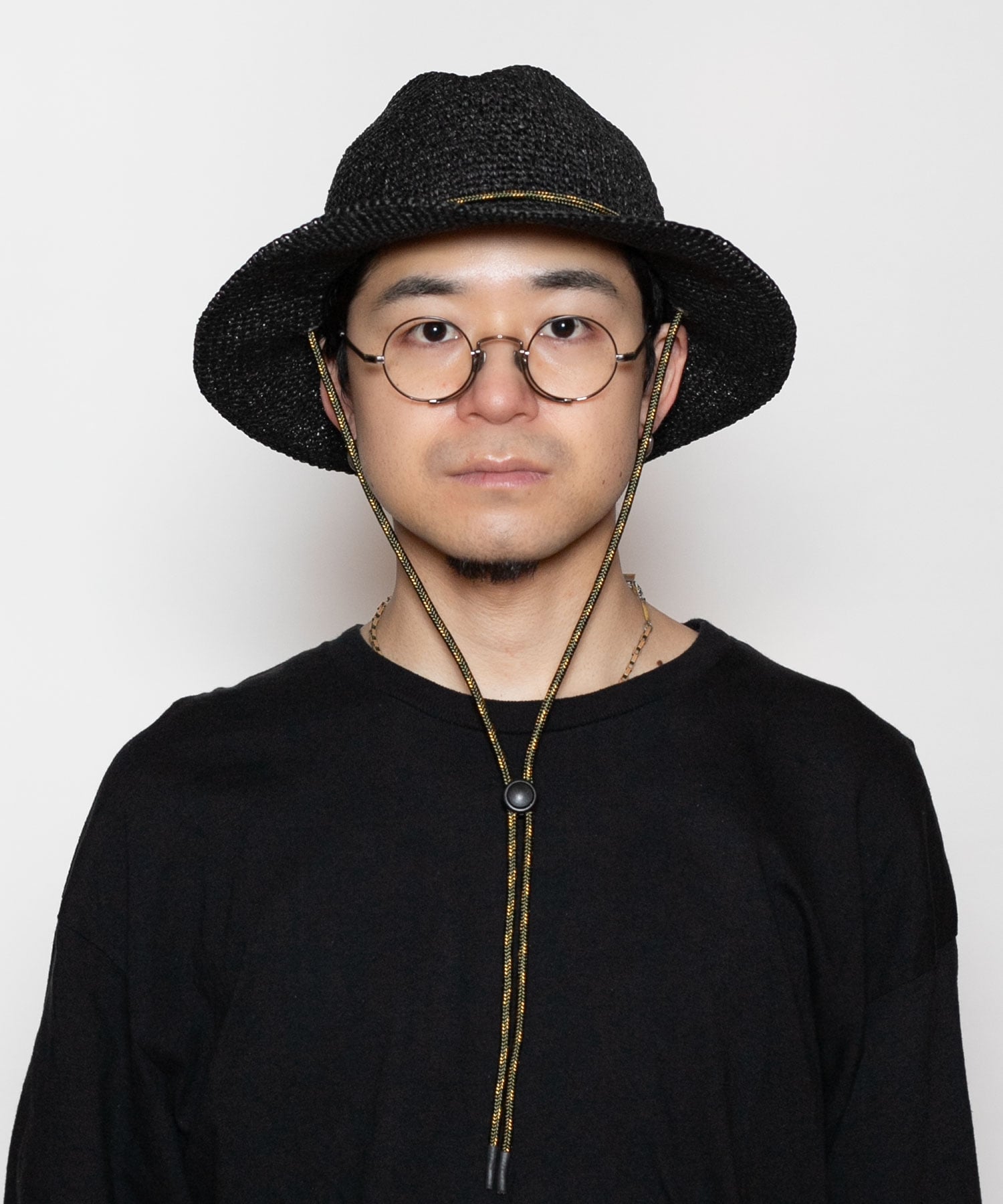 CA4LA HAND KNITTED PAPER CODE HAT カシラ 帽子 ハット ブラック ホワイト