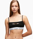 【SALE／20%OFF】Calvin Klein Underwear (W)【公式ショップ】 カルバンクライン MODERN COTTON DECONSTRUCTED ライトリーライン ブラレット Calvin Klein Underwear QF7387AD カルバン・クライン インナー・ルームウェア ブラジャー ブラック グレー【送料無料】